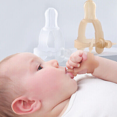 Muñeca de silicona no tóxica para bebés niños niños con tope de chuparse el pulgar B'$g
