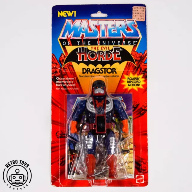 Masters Of The Universe Vintage DRAGSTOR NEW LOGO 1986 NEU OVP US MOC MotU