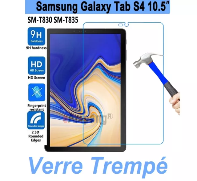 Vitre De Protection Écran Film Verre Trempe Samsung Galaxy Tab S4 10.5 T830/T835