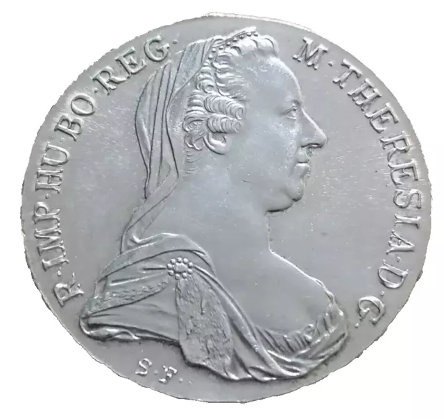 AUTRICHE 1 Thaler (REFRAPPE) Marie-Thérèse 1780 Vienne en argent