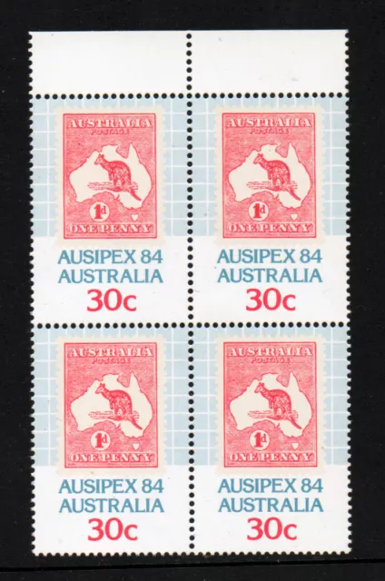 Mnh B4 " Ausipex 84 International Stamp Exhibition In Melbourne " Australia 1984