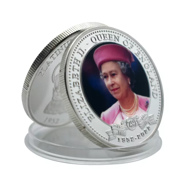 Königin Ihre Majestät Elisabeth II. Gedenkmünze Silber Münze Sammlungen Souvenir