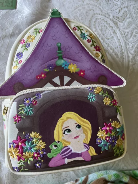 Loungefly Disney's Tangled Rapunzel Tower Scene 10th Anniversary Mini  Backpack - Merchoid