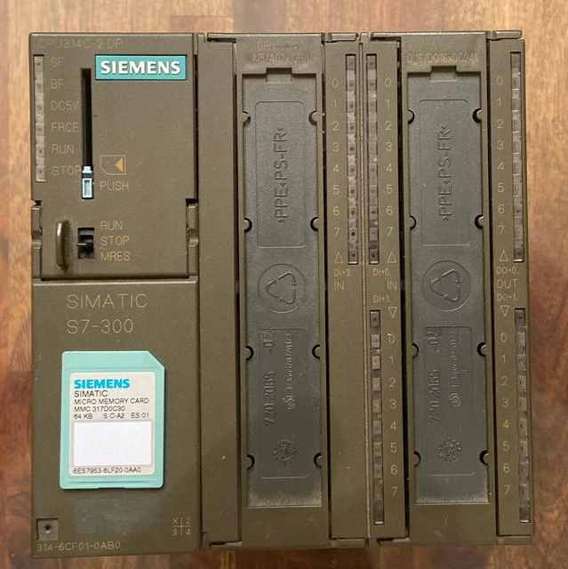 Siemens Simatic S7 Cpu 314C-2Dp 6Es7314-6Cf01-0Ab0 6Es7 314-6Cf01-0Ab0