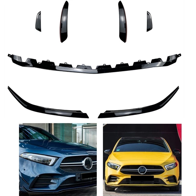 Car Front Spoiler Splitter Lip  Trim For Benz W177 A180 A35 AMG Style 2019-2021