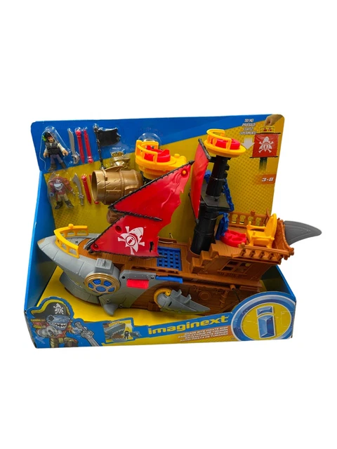 FISHER PRICE IMAGINEXT Shark Bite Pirate Ship DHH61 New NIB $107.80 ...