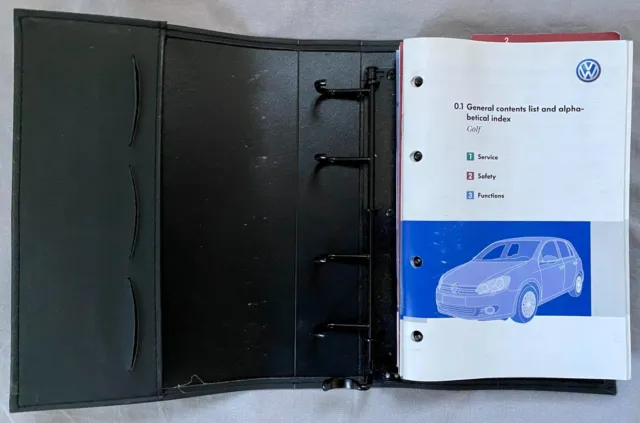 Vw Golf Mk6 3/5Dr Hatch Handbook Owners Manual Wallet Rcd210 2008-2012 Cars E63
