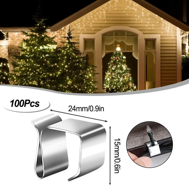Ganci luce forti e mantenuti per luci decorative esterne 100 pezzi