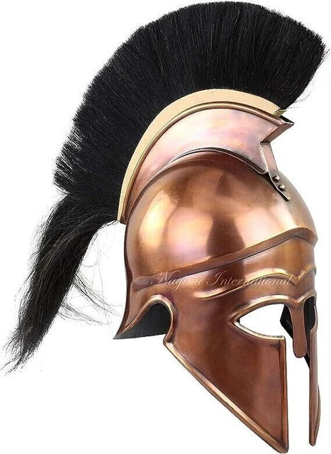 Medieval Warrior Greek Corinthian Wearable Armor Helmet with Plumes & Hairs