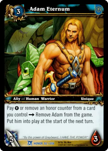 World of Warcraft WoW TCG Fields of Honor Adam Eternum