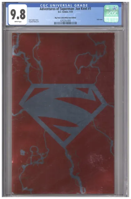 Adventures of Superman Jon Kent #1 CGC 9.8 BTC Electric Red Foil Edition Variant