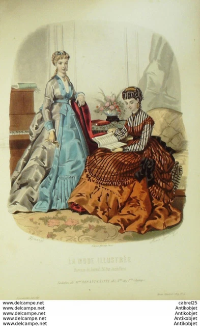 GRAVURE MODE ENFANT XIX LE JOURNAL DES ENFANTS signée A.D. décembre