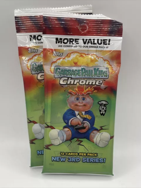 2020 Garbage Pail Kids-CHROME Series 3 VALUE PACK Lot Of 2 NEW-SEALED Topps Gpk