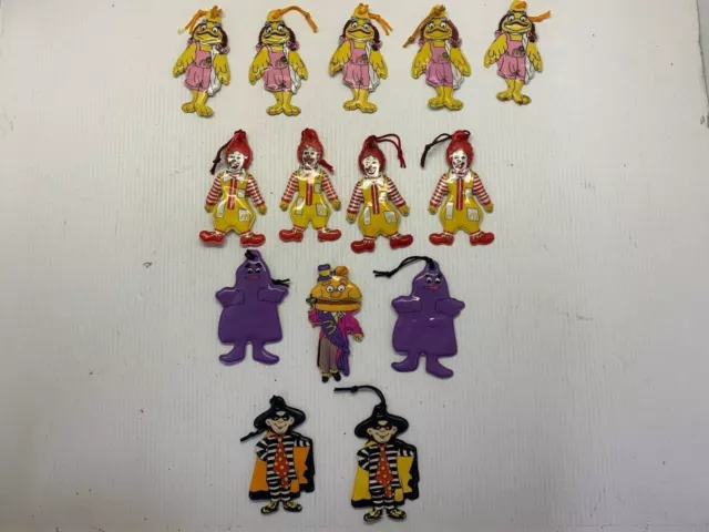 Vintage 1983  McDonald's Vinyl Ornaments Lot Of 14