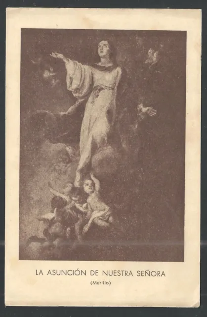 Antico Santino Madonna de la Asuncion image pieuse santini holy card