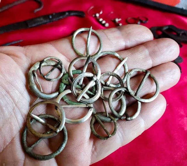 1700s fur trade Silver ~ Handful Of Brooches