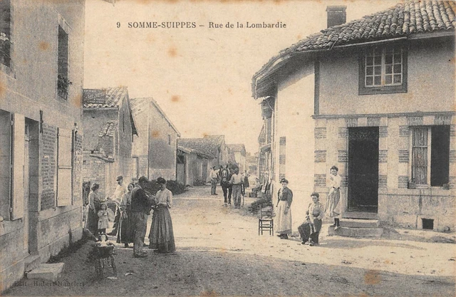 Cpa 51 Sum Sippes Rue De La Lombardie