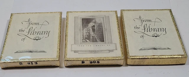 98 Vintage Antioch Company Bookplates Paper 3 x 4 inches