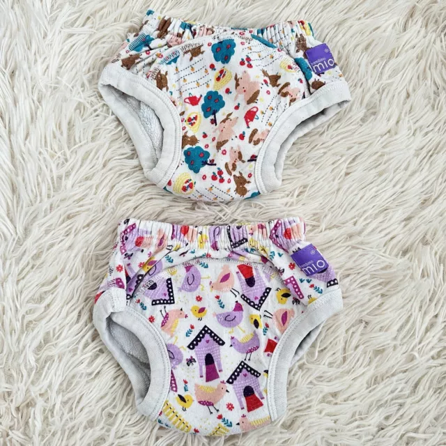 2x Bambino Mio Reusable Potty Training Pants 3+ Years Animal Print Pigs Chickens