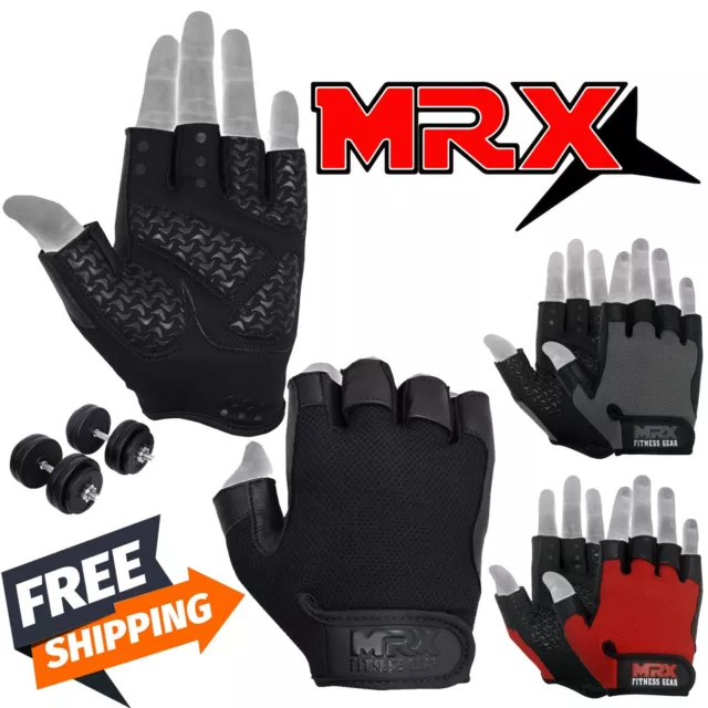 US Men/Women Gym Gloves Workout Weight Lifting Bodybuilding Exercise Cycling MRX