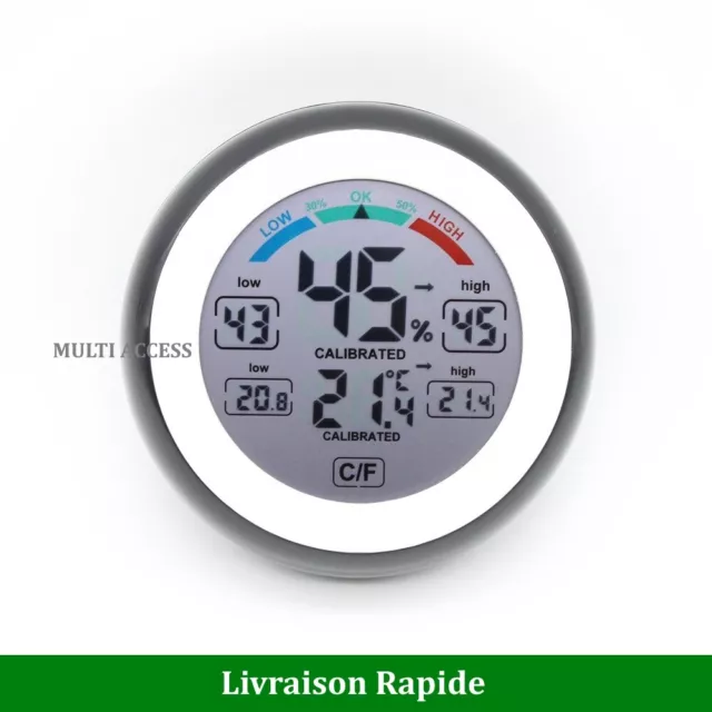 Thermomètre Hygromètre Digital LCD sans fil Température intérieure / humidité