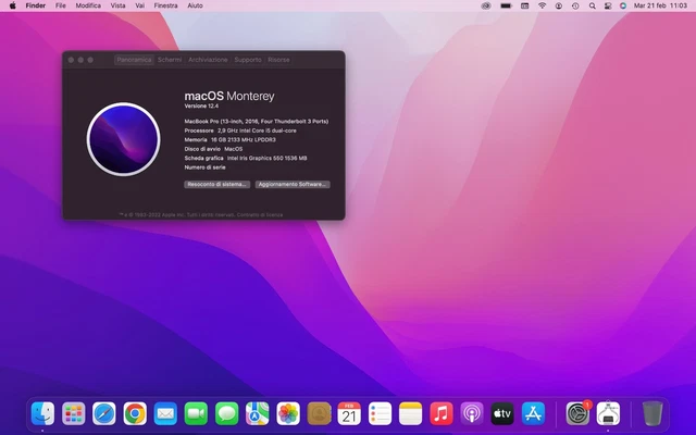 Apple Macbook Pro 13 A1706 Core i5 16GB RAM 250Gb SSD Touch Bar 2