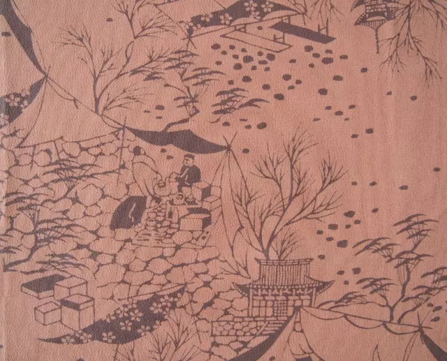 Vintage Japanese Kimono Silk Fabric, Light Pink 166CM(65") 202313-L