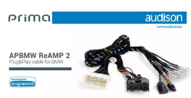 Audison APBMW ReAMP 2 Plug&Play-Kabelbaum für BMW und Mini auf AP-F8.9bit