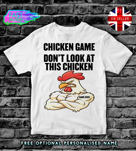 CHICKEN GAME Kids T-Shirt Top Boys Girls ADULTS MENS T SHIRT TSHIRT FUNNY