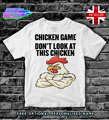 Chicken Gioco Bambini T-shirt girocollo Ragazzi Ragazze Adulti Da Uomo T shirt tshirt divertente