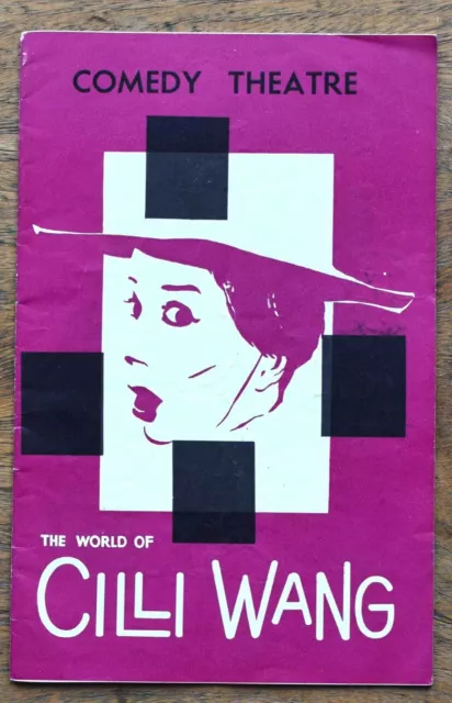 OLD PROGRAMME Comedy Theatre Melbourne  The World of Cilli Wang 1959