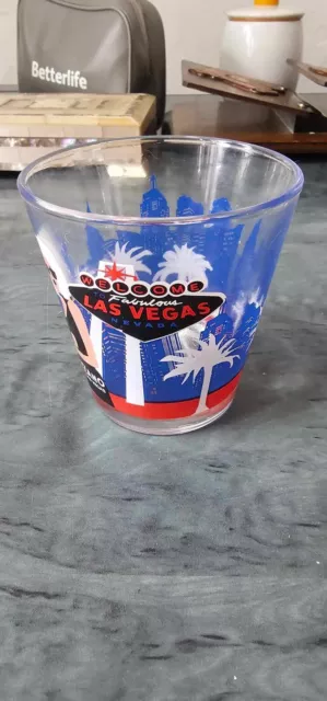 Retro Limited Edition Cinzano Las Vegas Pop Art Collectors Drinking Glass