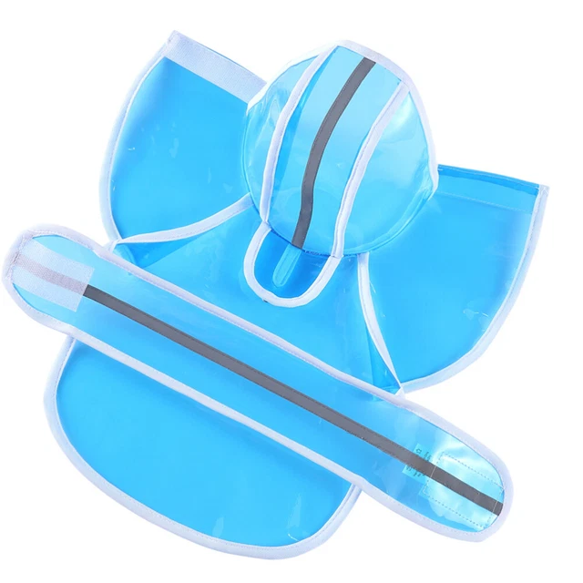 DOG RAINCOAT WITH Hood and Reflective Safety Strip Waterproof Pet Rain Coat £8.08 PicClick UK