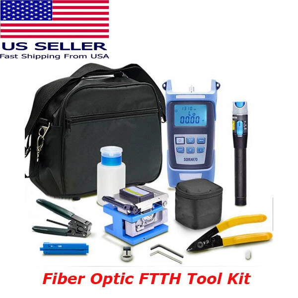 Practical Fiber Optic FTTH Tool Kit FTTH Optical Fiber Cold Construction Set FDA