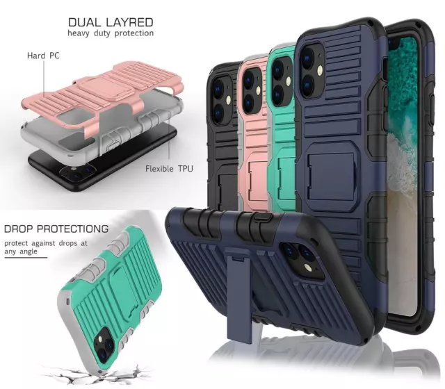 Dual Layer Shockproof Armour Phone Case Cover For Samsung Galaxy Huawei Apple