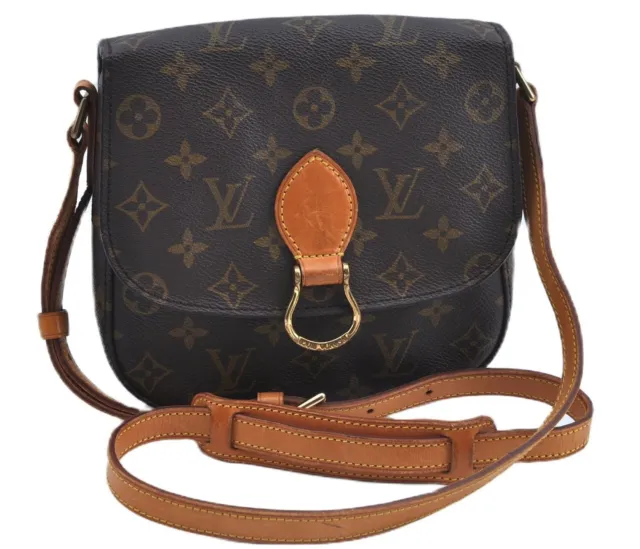 Authentic Louis Vuitton Monogram Saint Cloud MM M51243 Shoulder Cross Bag  8685E