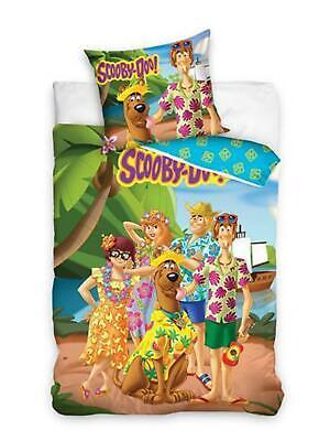 Scooby Doo Singolo Copripiumino e Federa Set 100% Cotone 2-in-1 Design Ue Misura