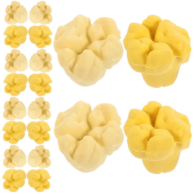 20 piezas Papelería en forma de palomitas de maíz Borradores de palomitas de maíz Gomas Aula