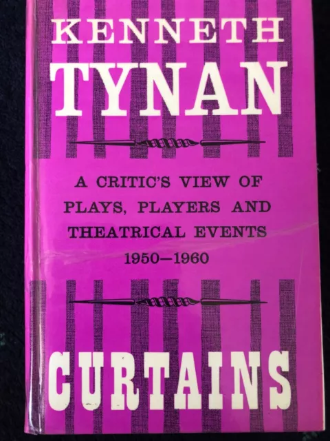 First edition , Curtains, Kenneth Tynan, Longmans, 1961, Hardcover