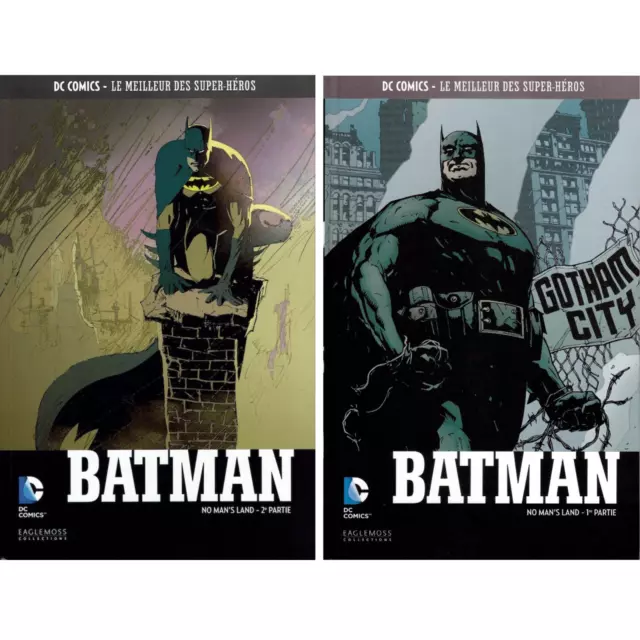 Le Meilleur des Super Héros Batman No Man's Land Lot de 2 BD DC Comics Eaglemoss