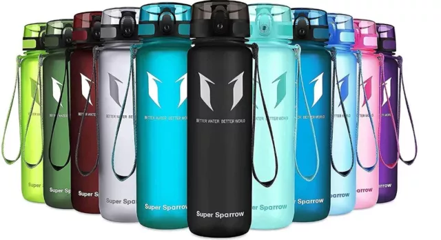 Super Sparrow Bouteille d'eau - Gourde - 350ml/500ml/750ml/1000ml - sans BPA - C