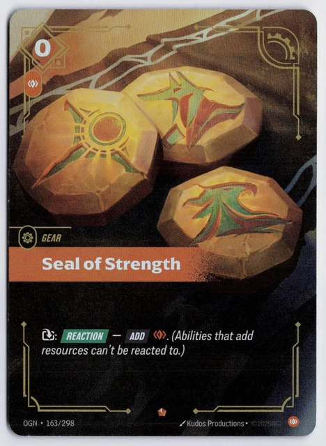 RIFTBOUND: LEAGUE OF Legends TCG English GEAR-Seal of Strength-Epic 163 ...