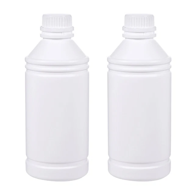 Réactif Chimique Bouteille Bouche Échantillon Joint Liquide Stockage 1000ml 2Pcs