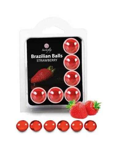 Secret Play Set 6 Brazilian Balls Aroma Fresa