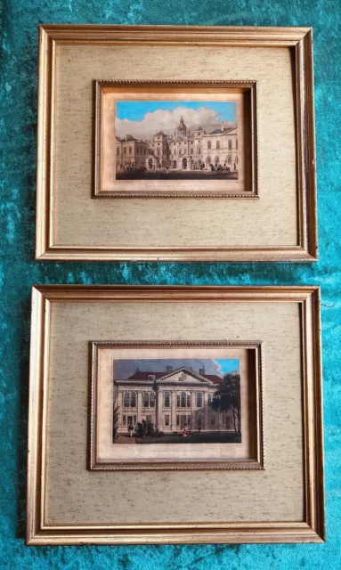 Framed Shepherd: Carpenter’s Hall & Horse Guard, London Engraver Tingle Henshall