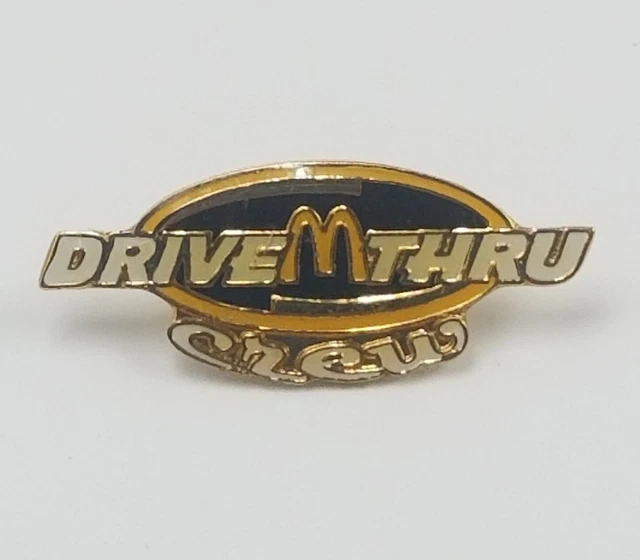 MCDONALD'S DRIVE THRU Crew Employee Enamel Lapel Pin Badge Advertise 9