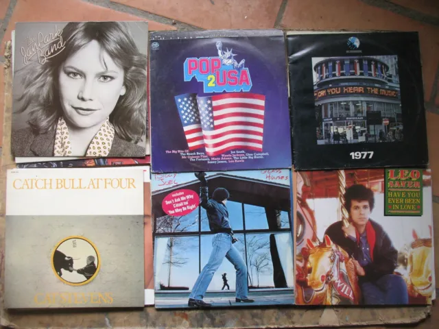 Lot 20 x LP - Rock/pop "B. Joel/ c. Stevens/ J.J. Cale/ Vangelis etc.."