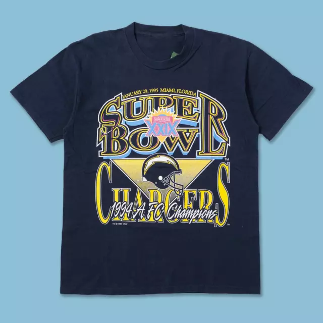 San Diego Chargers T-Shirt Vintage 1995 Super Bowl XXIX NFL Sport Football Team