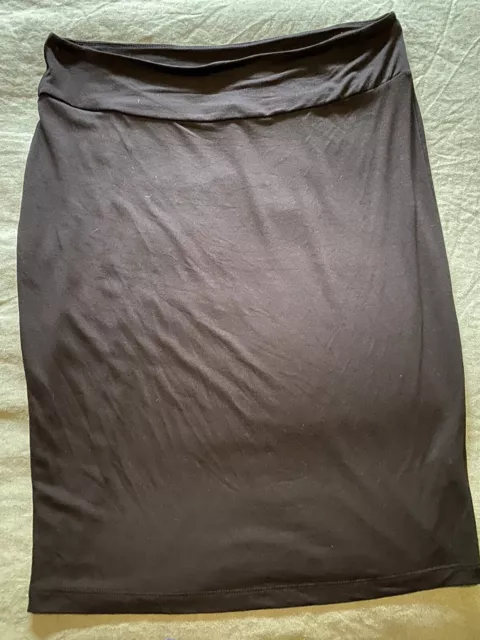 Ripe Size L Black Maternity Skirt. in excellent condition 3