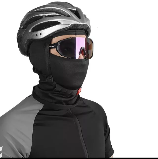 2 Pièces Cagoule Moto Masque de Ski Masque de Moto Vélo Masque Cagoule Noir  Lumière Respirant Coupe Vent Multifonctionnel Hommes Balaclava Femmes